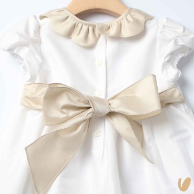 Abito in shantung collo fiore Abito e Tuta