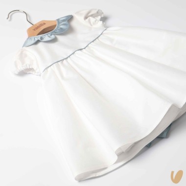 Abito in shantung collo fiore Abito e Tute