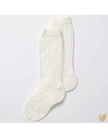 Extra long pierced end cotton socks