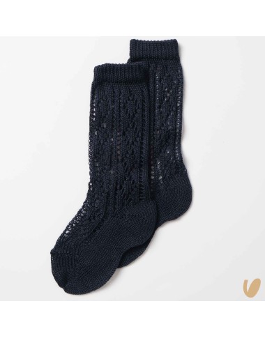 Extra long pierced end cotton socks