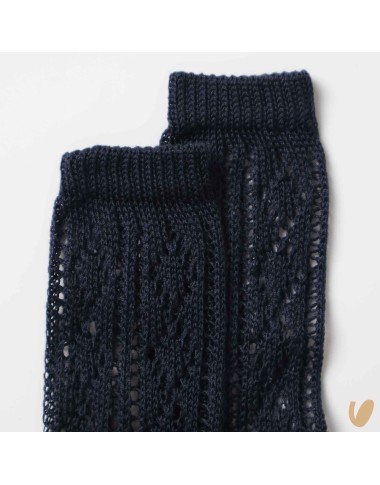 Extra long pierced end cotton socks
