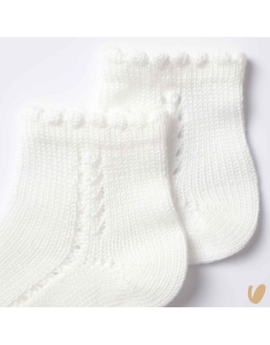 Short perforated side sock thread