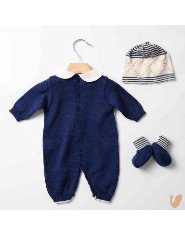 Completo nascita filo dì cotone Set Nascita e Uscita Clinica