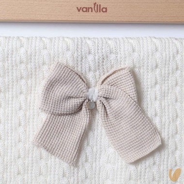 Coperta trecce e fiocco in filo di cotone Coperta e Lenzuola