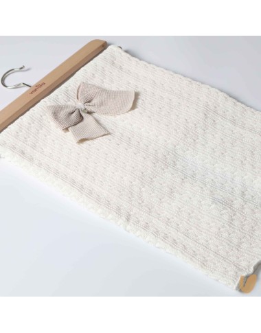 Blanket braids and cotton wire bow