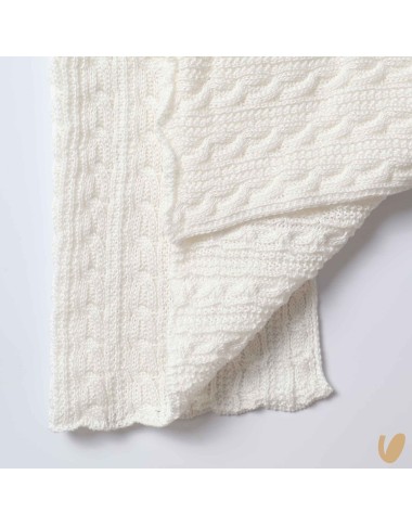 Coperta trecce e fiocco in filo di cotone Coperta e Lenzuola