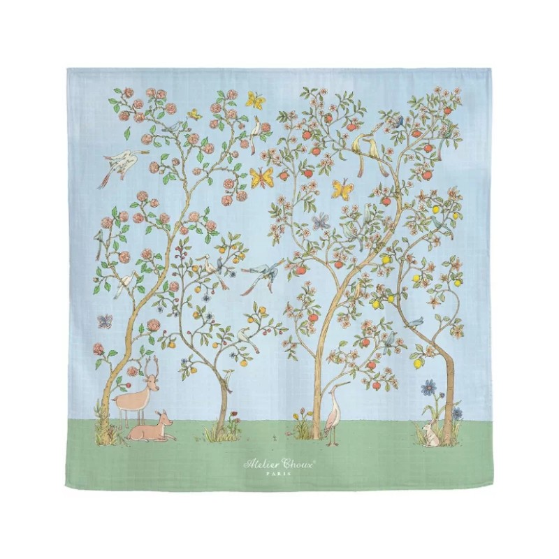 Mussola Primavera Azzurra Mussole e Bavette