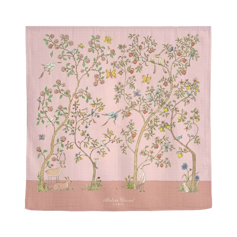 Mussola Primavera Rosa Bavetta e Mussole