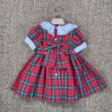 Abito natalizio ricamo punto smock Abiti e Tute