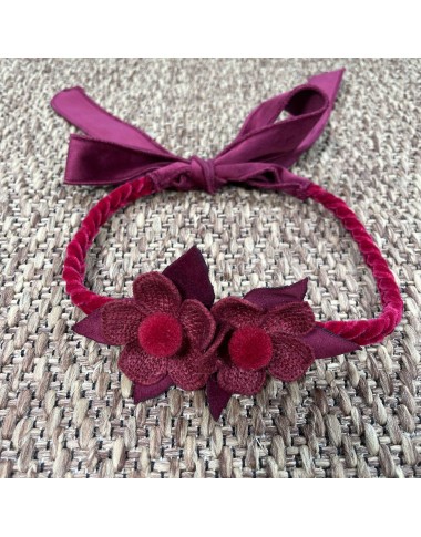 Coroncina treccia e fiori Accessori