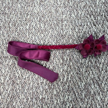 Coroncina treccia e fiori Accessori