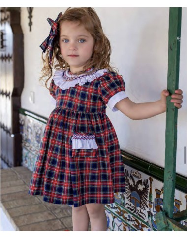 Abito tartan tasche Bimba