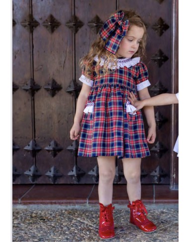 Abito tartan tasche Bimba