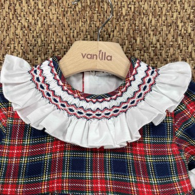 Abito tartan tasche Neonata 0/36