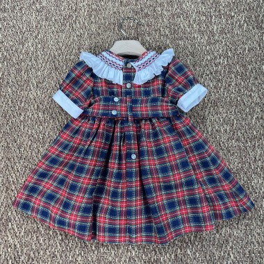 Abito tartan tasche Bimba