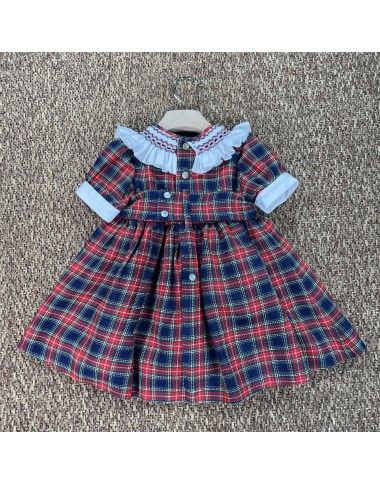 Abito tartan tasche Neonata 0/36