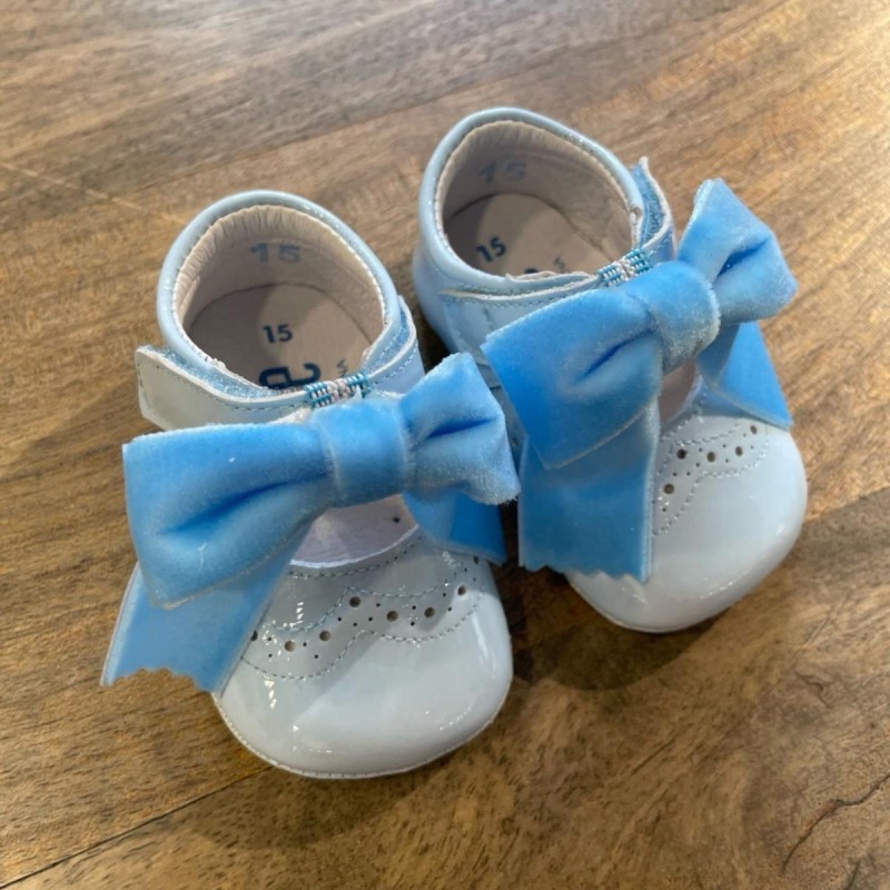 Scarpetta con fiocco in velluto Scarpine 15/20