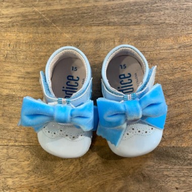 Scarpetta con fiocco in velluto Scarpine 15/20