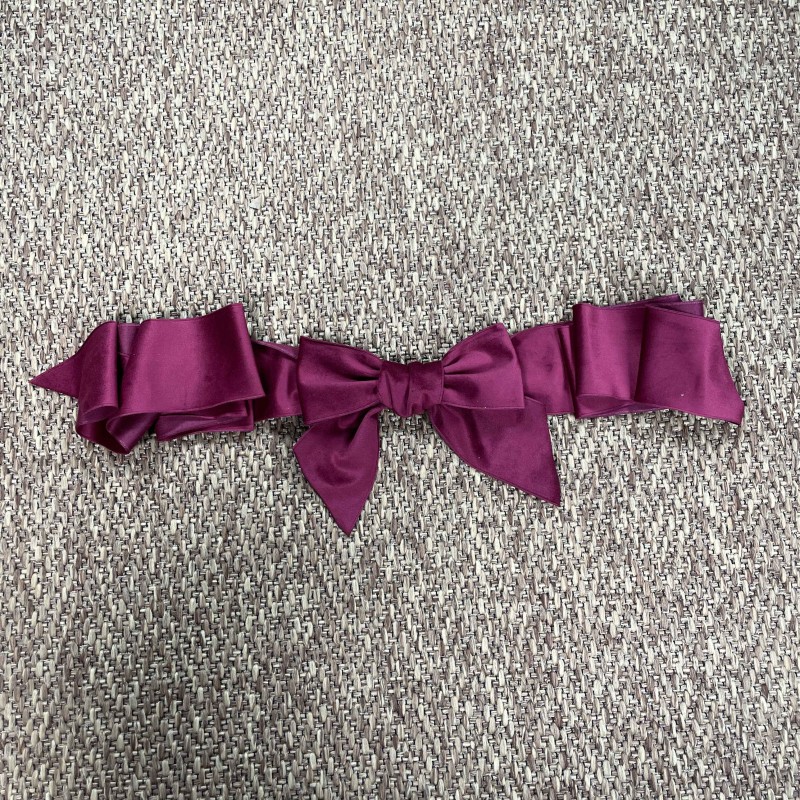 Cintura in velluto fiocco Cinture e Bretelle