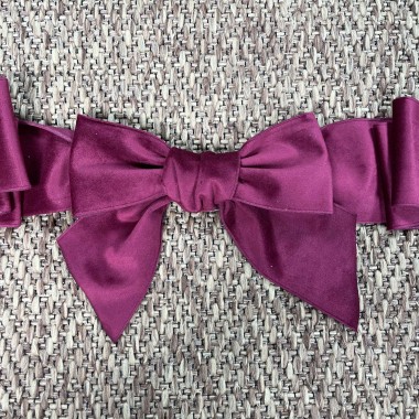 Cintura in velluto fiocco Cinture e Bretelle