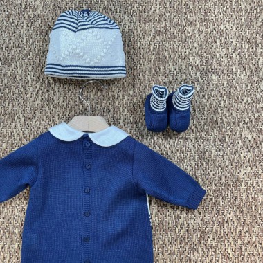 Completo nascita filo dì cotone Tutine e Set Nascita