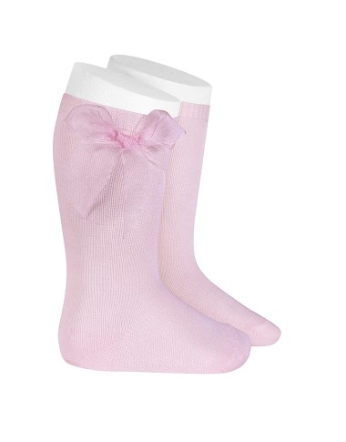 Calzino alto fiocco organza Calzini Lunghi