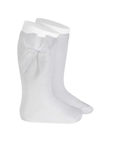 Calzino alto fiocco organza Calzini Lunghi