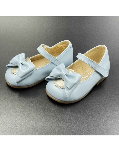 Ballerina con fiocco in pelle Scarpe