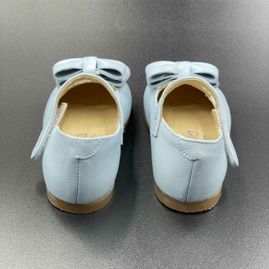 Ballerina con fiocco in pelle Scarpe