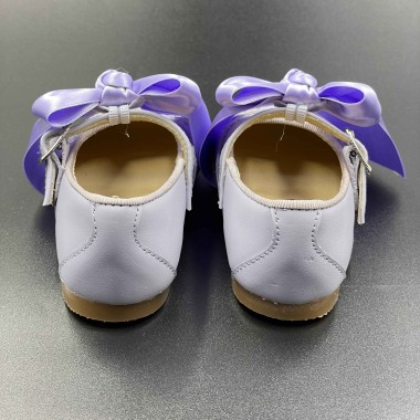 Ballerina con fiocco in raso Scarpe