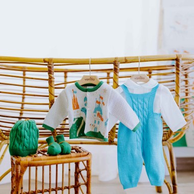 Completo nascita filo di cotone Tutine e Set Nascita