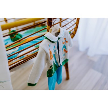 Completo nascita filo di cotone Set Nascita e Uscita Clinica