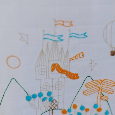 Mussola ricamata Bavetta e Mussole