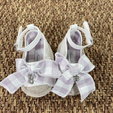 Espadrillas con fiocco vichy Scarpe