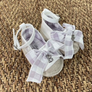 Espadrillas con fiocco vichy Scarpe