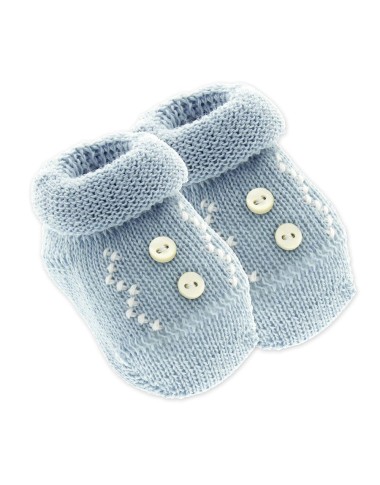 Babbucce ricamo e bottoni cotone Cappello e Babbucce